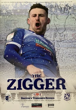 Barrow v Tranmere Rovers Match Programme 2020-12-29