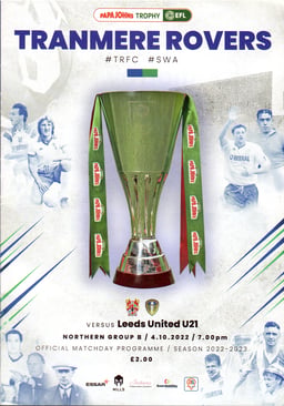 Tranmere Rovers v Leeds U21 Match Programme 2022-10-04