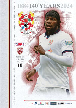Tranmere Rovers v Morecambe Match Programme 2024-12-03