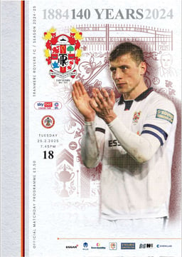 Tranmere Rovers v Accrington Stanley Match Programme 2025-02-25