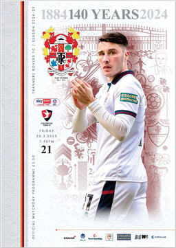 Tranmere Rovers v Cheltenham Town Match Programme 2025-03-28