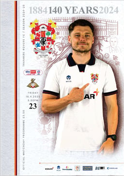 Tranmere Rovers v Doncaster Rovers Match Programme 2025-04-18