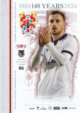 Tranmere Rovers v Grimsby Town Match Programme 2024-10-22