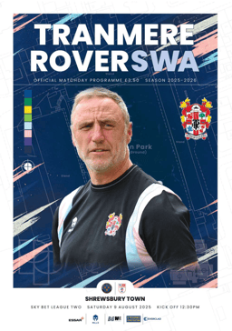 Tranmere Rovers v Shrewsbury Town Match Programme 2025-08-09