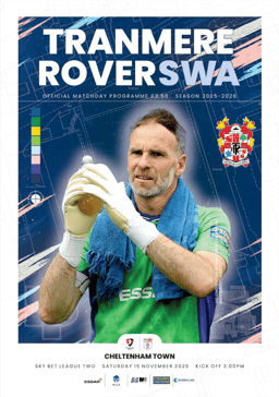 Tranmere Rovers v Cheltenham Town Match Programme 2025-11-15