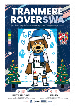 Tranmere Rovers v Fleetwood Town Match Programme 2025-12-26
