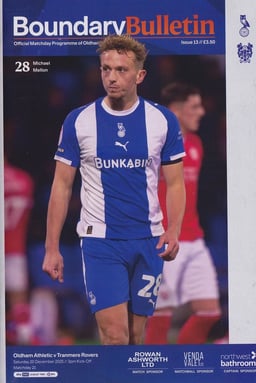 Oldham Athletic v Tranmere Rovers Match Programme 2025-12-20