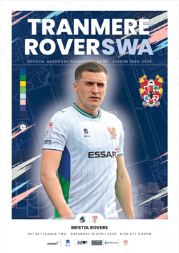 Tranmere Rovers v Bristol Rovers Match Programme 2026-04-18
