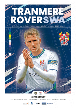 Tranmere Rovers v Notts County Match Programme 2025-08-30