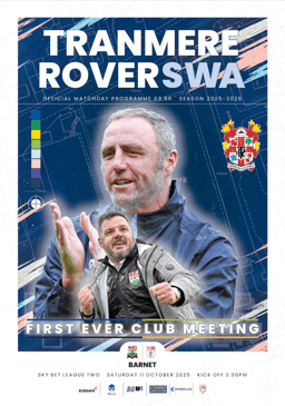 Tranmere Rovers v Barnet Match Programme 2025-10-11