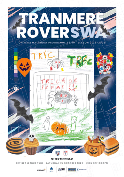 Tranmere Rovers v Chesterfield Match Programme 2025-10-25