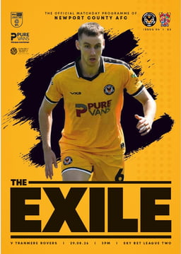 Newport County v Tranmere Rovers Match Programme 2026-08-29