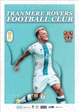 Tranmere Rovers v Barnet Match Programme 2026-10-17