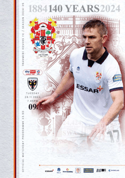 Tranmere Rovers v AFC Wimbledon Match Programme 2024-11-26