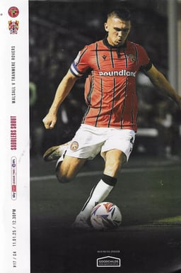 Walsall v Tranmere Rovers Match Programme 2025-01-11
