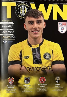 Harrogate Town v Tranmere Rovers Match Programme 2025-04-01