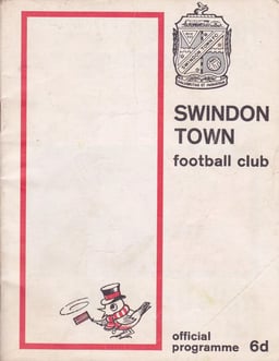 Swindon Town v Tranmere Rovers Match Programme 1967-09-02