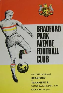 Bradford Park Avenue v Tranmere Rovers Match Programme 1968-01-06