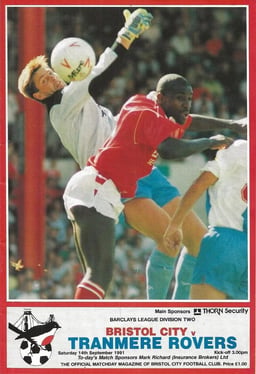 Mansfield Town v Tranmere Rovers Match Programme 1991-04-27