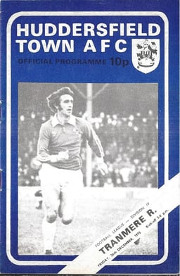 Huddersfield Town v Tranmere Rovers Match Programme 1975-12-26