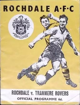 Rochdale v Tranmere Rovers Match Programme 1964-12-28
