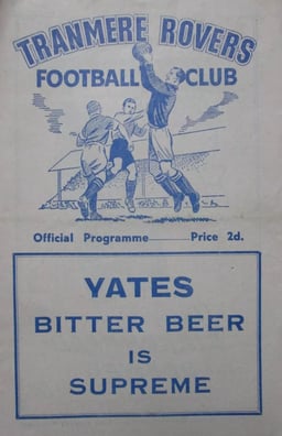 Tranmere Rovers v Barrow Match Programme 1955-12-10