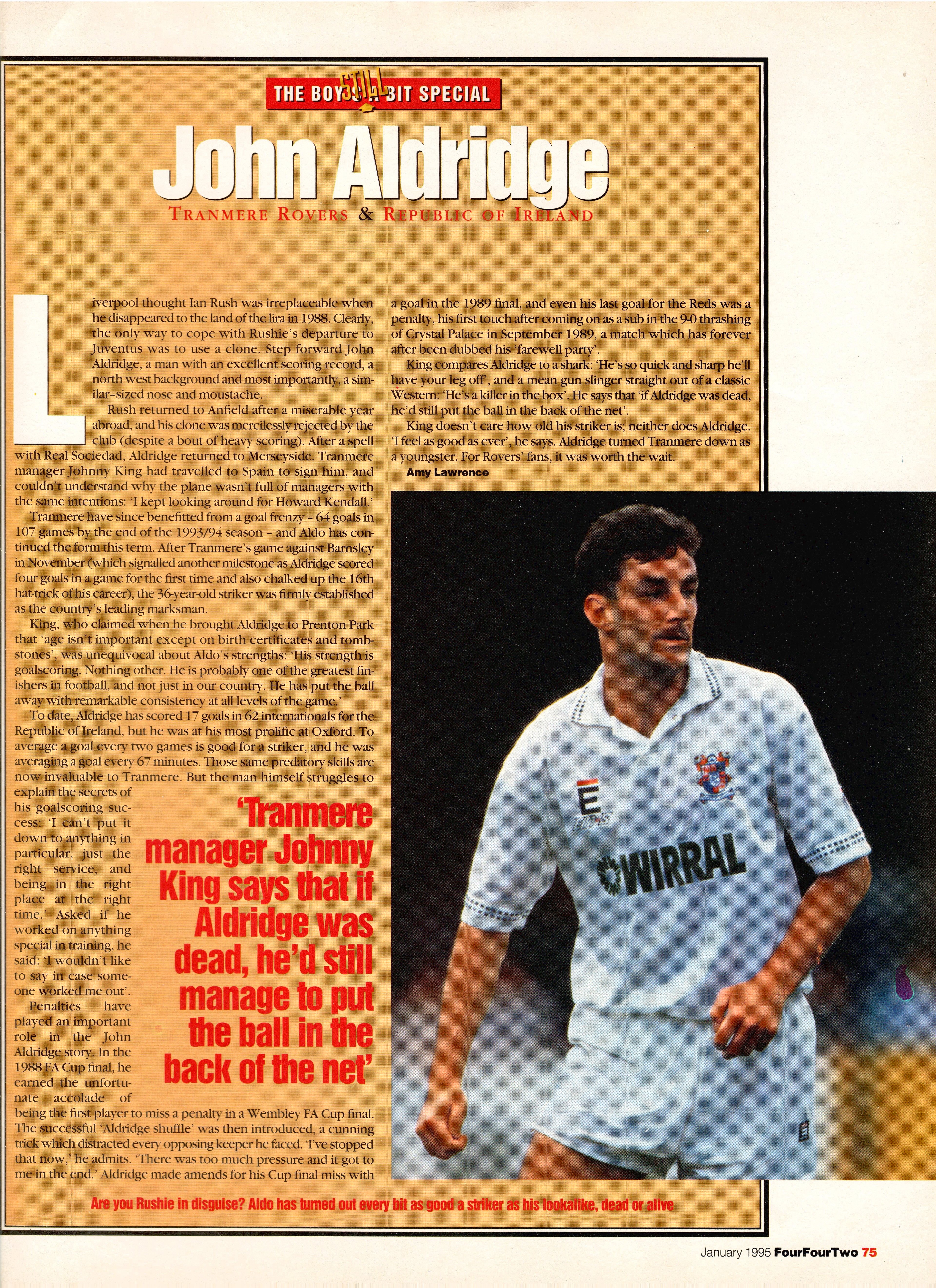 The Boys Still A Bit Special - John Aldridge