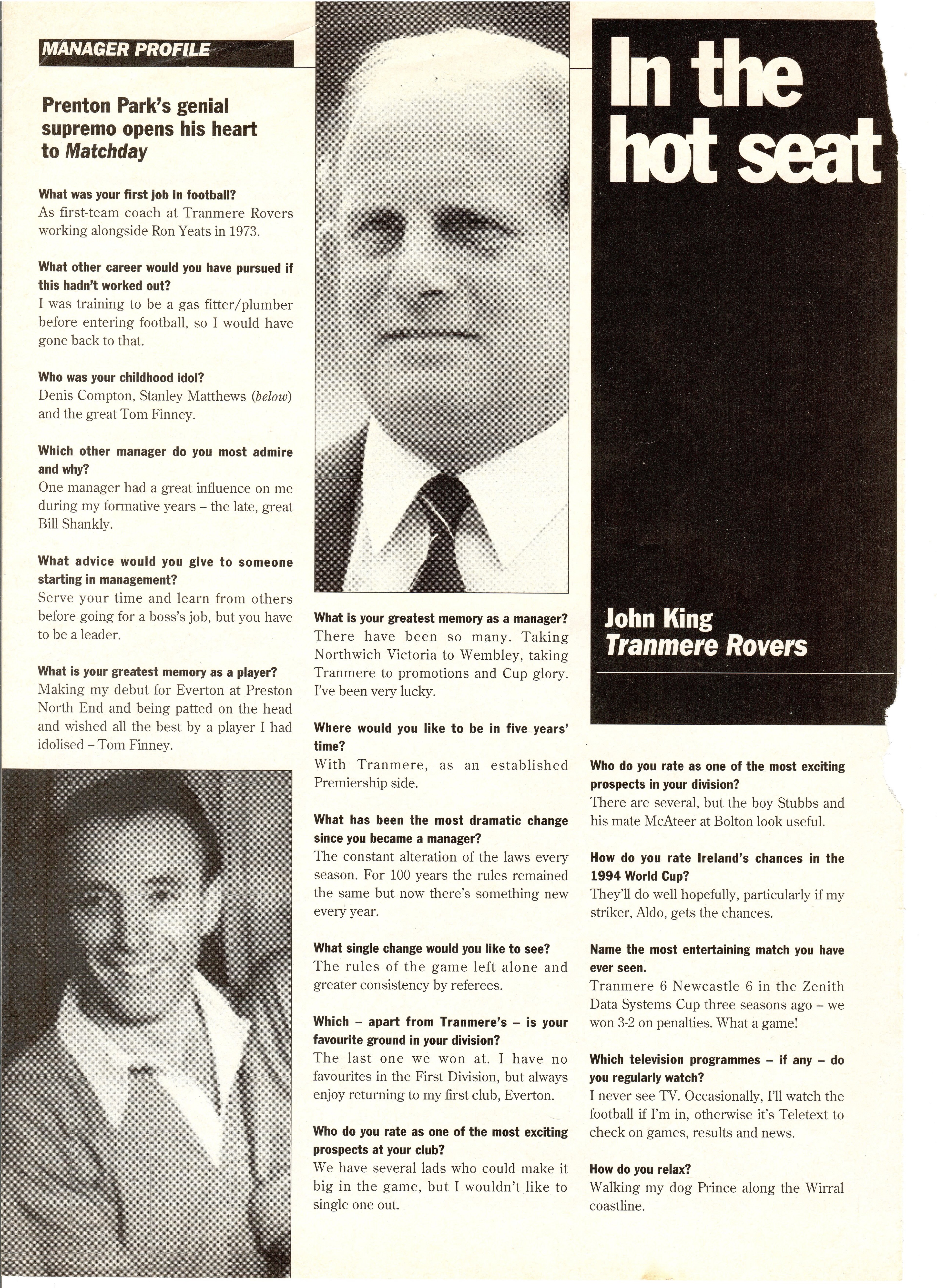 In The Hot Seat - John King